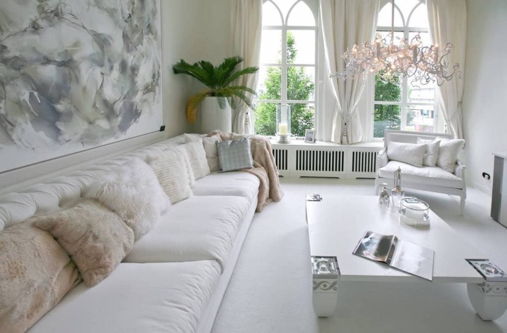 Белая гостиная: современные идеи белого оформления в стиле классика