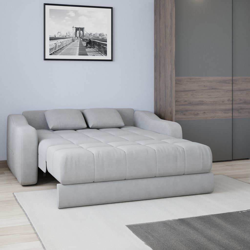 Купить диван-кровать Стелла Лайт НПБ Светло-серый 189х105х88 в Москве -  диваны на VoBaza.ru