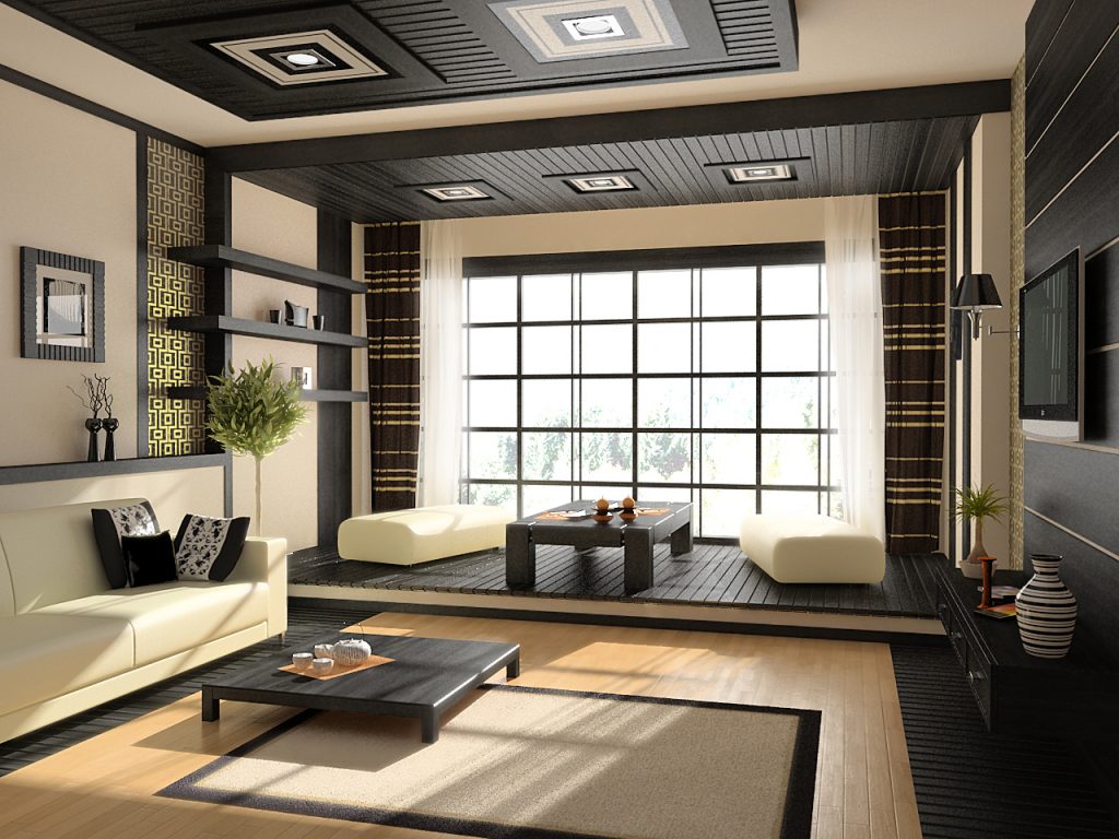 Дизайн гостинной в стиле прованс, японском, в стиле кантри, в бежевых  тонах. | Гостиные | Мебель | АССбуд — строительный портал
