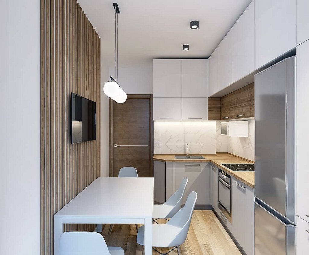 Дизайн кухни 9 кв м: 129 фото + советы дизайнера