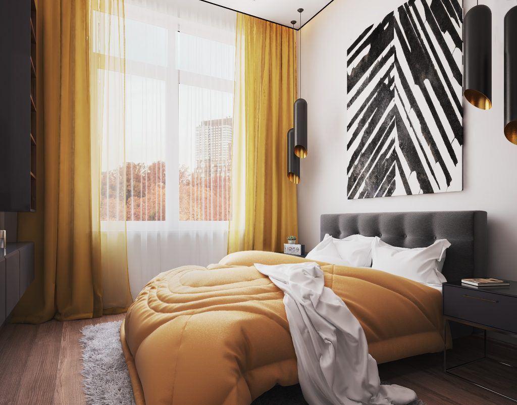 Яркая спальня в современном стиле: 100 фото-новинок и модных идей