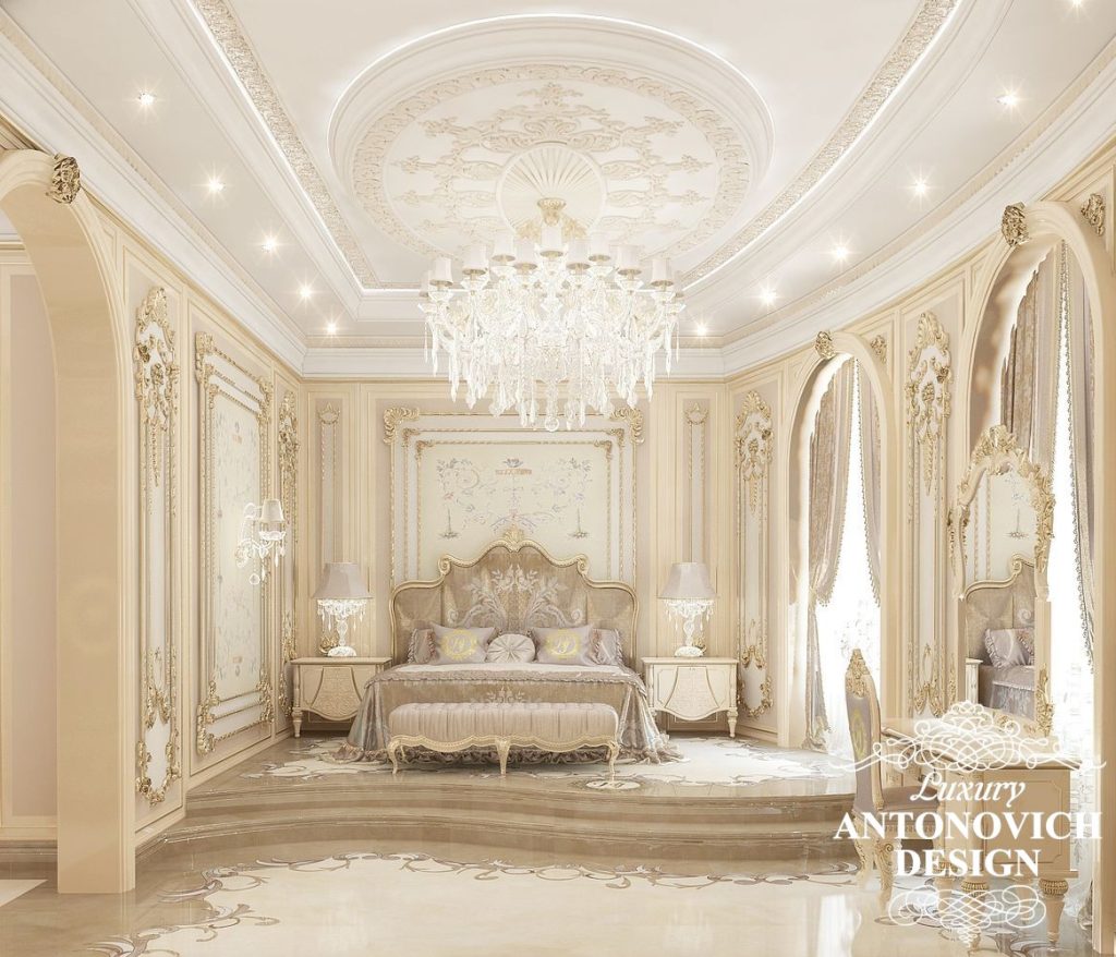 Дизайн спальни с ярким характером от Luxury Antonovich on Behance