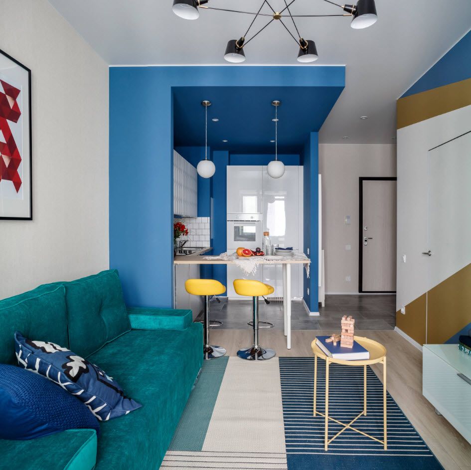 Кухня-гостиная 14 кв м (25 фото): планировка и дизайн с диваном,  современные идеи 2019