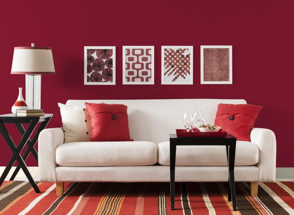 Интерьер гостиной в красном цвете – 80 фото-идей дизайна красной гостиной в  сочетании с другими цветами