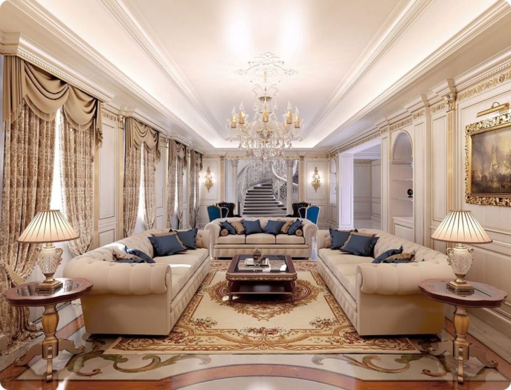 Дизайн: гостиная в классическом стиле - WikiHome