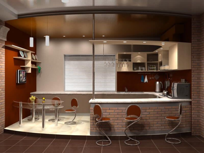 Кухня гостиная с барной стойкой: особенности дизайна | Фото
