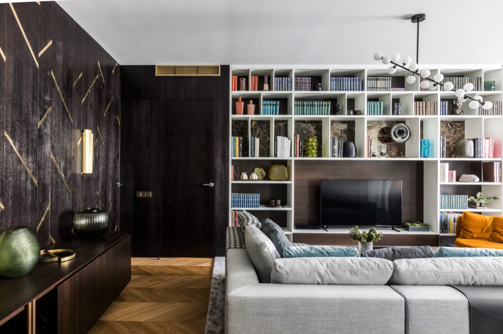 Большие гостиные – 135 лучших фото-идей дизайна интерьера зала | Houzz  Россия