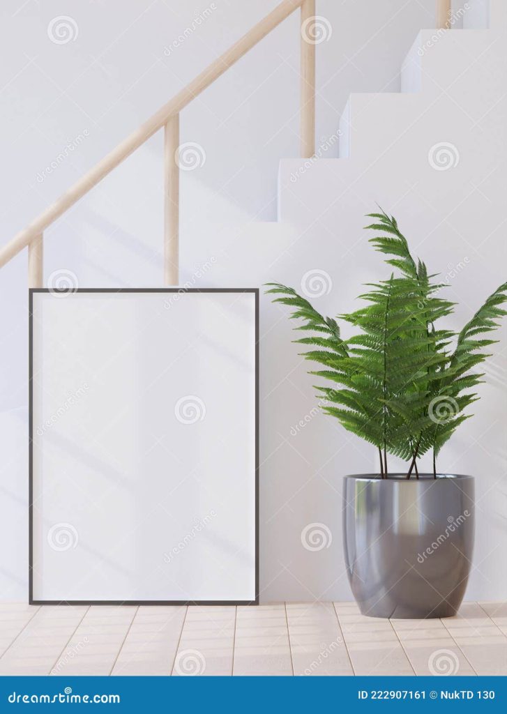 гостиная и лестница дерево и рама на полу минимальный стиль форма рамы  макет Иллюстрация штока - иллюстрации насчитывающей бульвара, мебель:  222907161