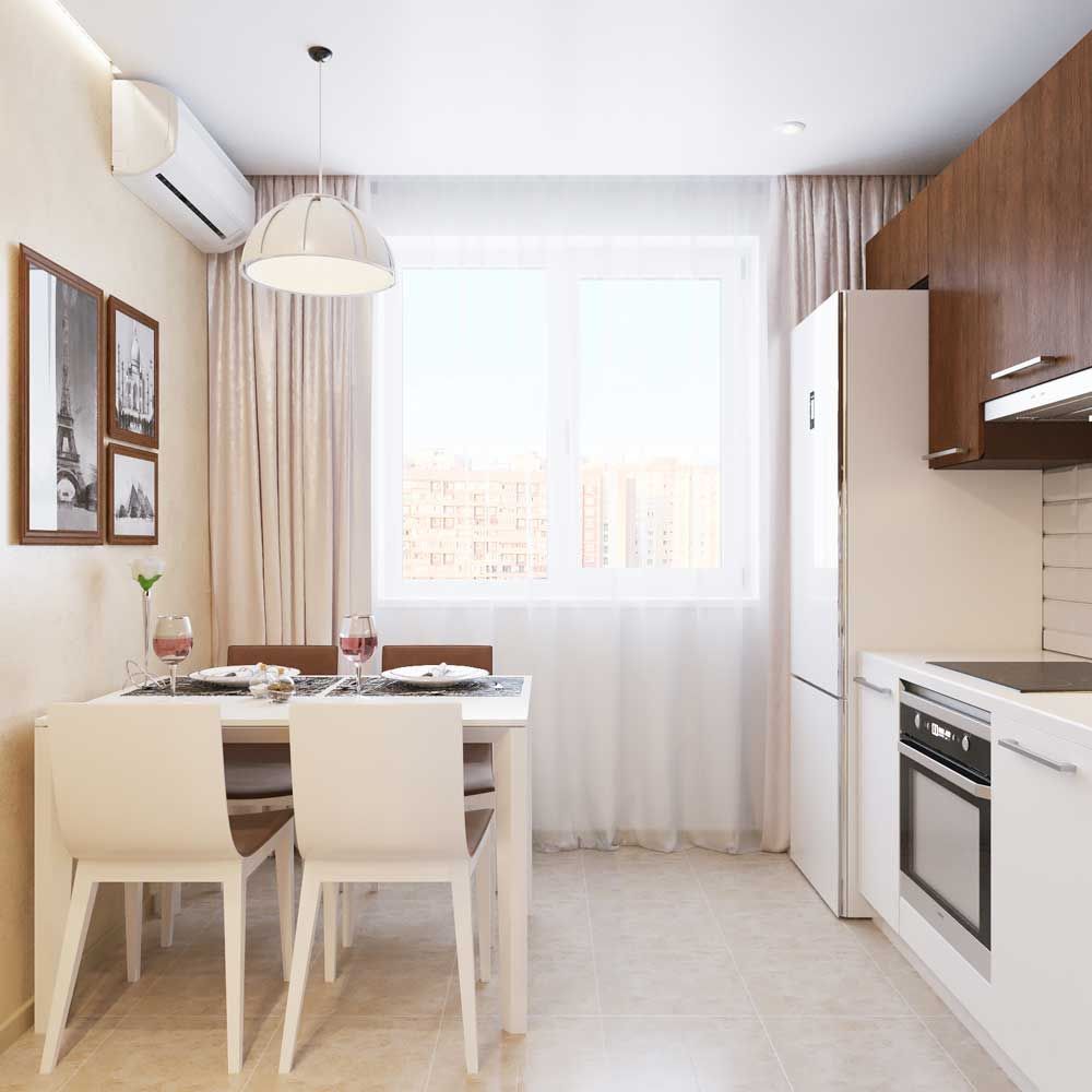 Дизайн кухни 9 м2 с окном. Интерьер кухни 9 кв м 2023 — секреты удачного  дизайна