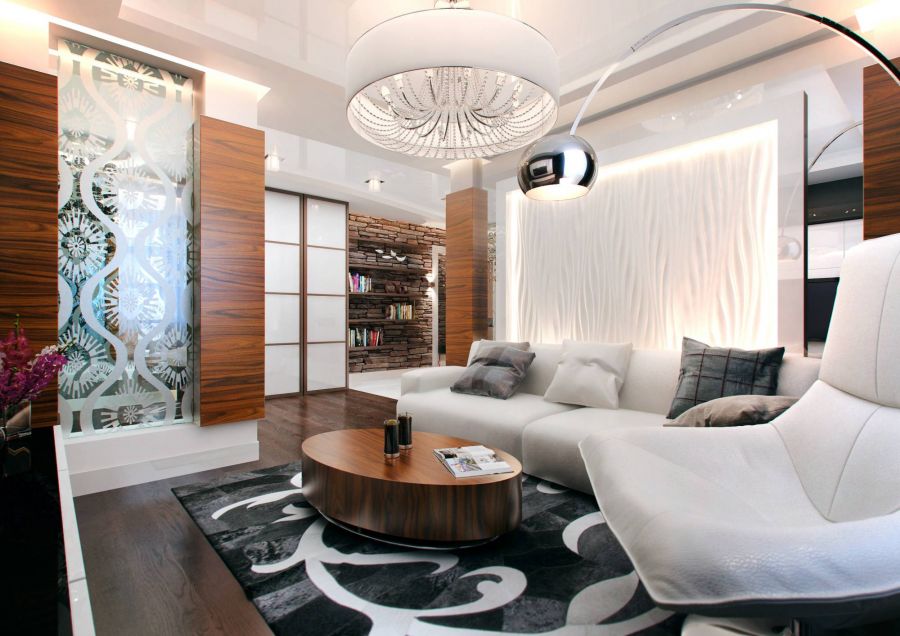 Яркий дизайн интерьера квартиры – 26 фото комнат в HD