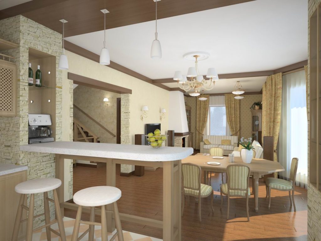 Дизайн кухни гостиной - как оформить, фото кухонь гостиных в интерьере -  практические советы от мебельной фабрики Династия