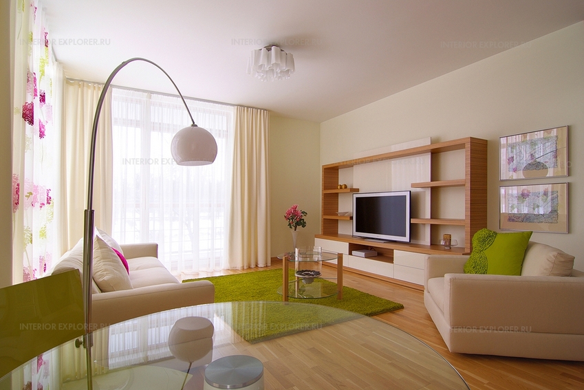 Простой дизайн гостинной комнаты фото » Картинки и фотографии дизайна  квартир, домов, коттеджей