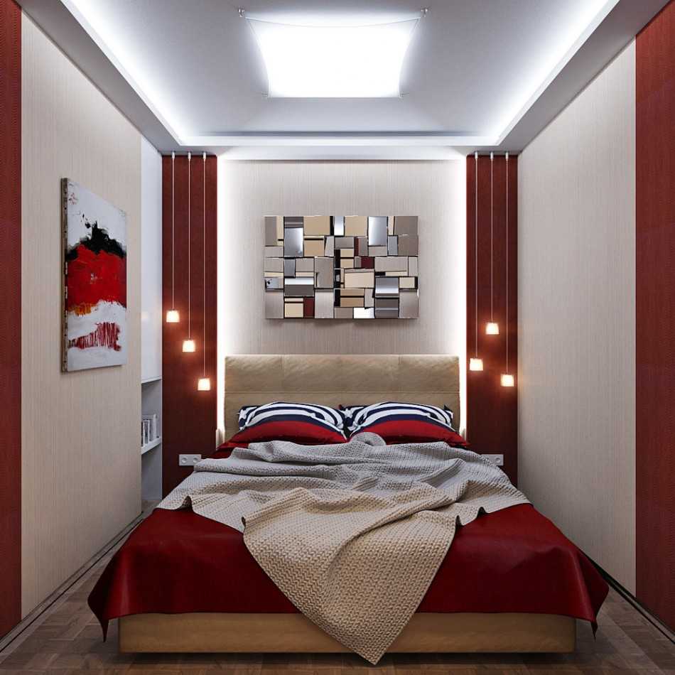 Дизайн спальни 8 кв. м. - 100 фото лучших идей как оформить дизайн в  маленькой спальне