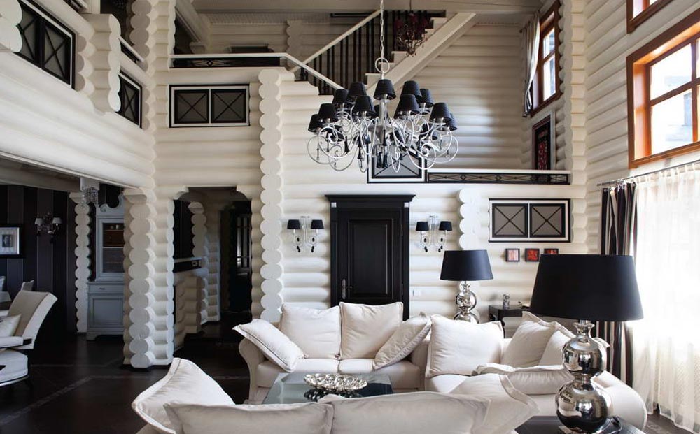 Гостиная в деревянном доме: 55 лучших идей дизайна интерьера на фото от  SALON