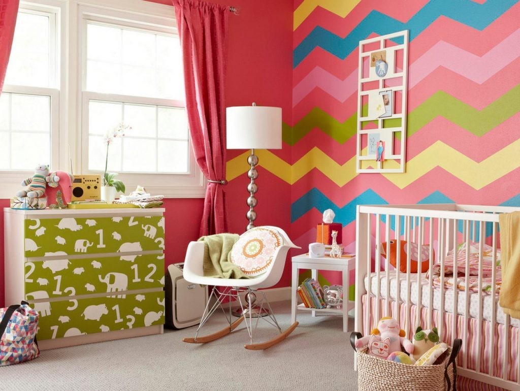 Детские обои для стен: однотонные, модные и другие варианты в интерьер  комнаты