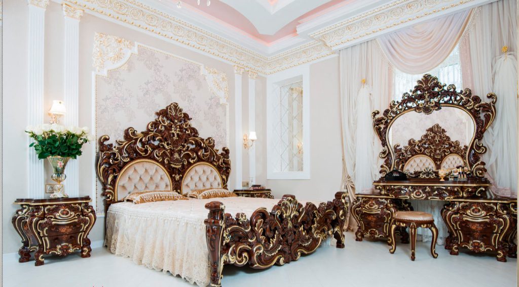 Спальня Барокко Люкс купить в интернет-магазине «VrukiMebel.ru»
