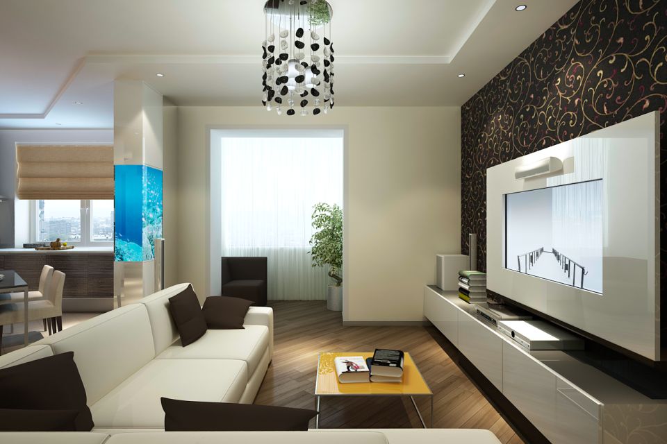Дизайн гостинной комнаты в квартире фото » Современный дизайн на Vip-1gl.ru