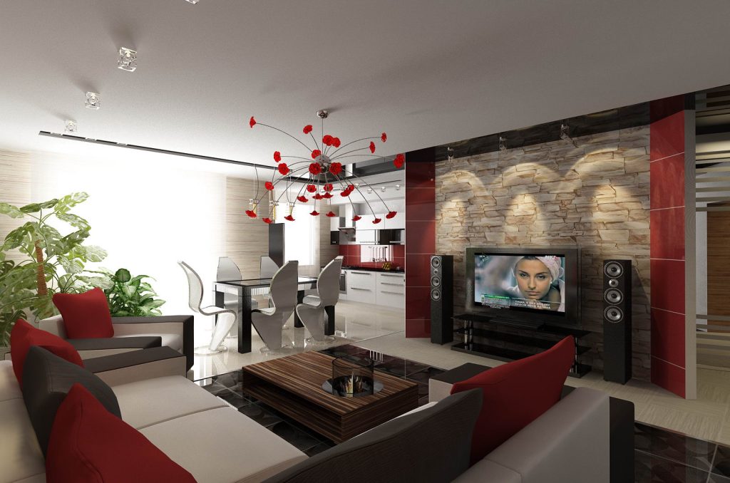 Дизайн и интерьер гостиной комнаты » Современный дизайн на Vip-1gl.ru