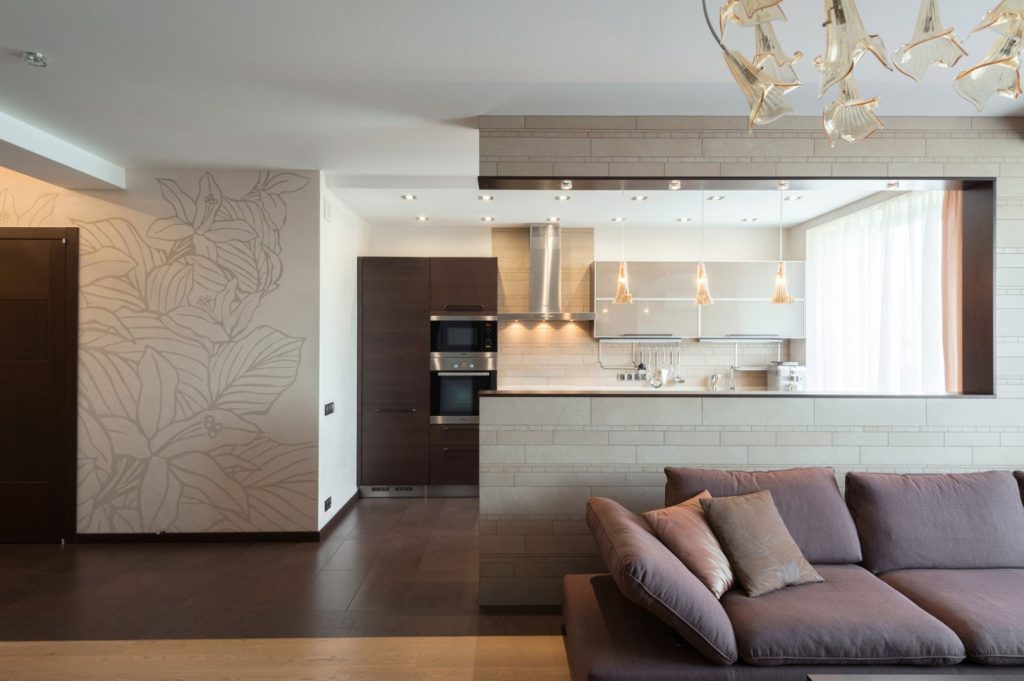 Дизайн стен в кухне гостиной (83 фото) - красивые картинки и HD фото