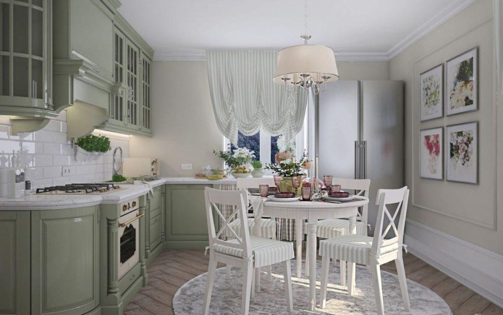 Кухни в стиле Прованс: 102 фото, 10 правил оформления дизайна в доме и  квартире