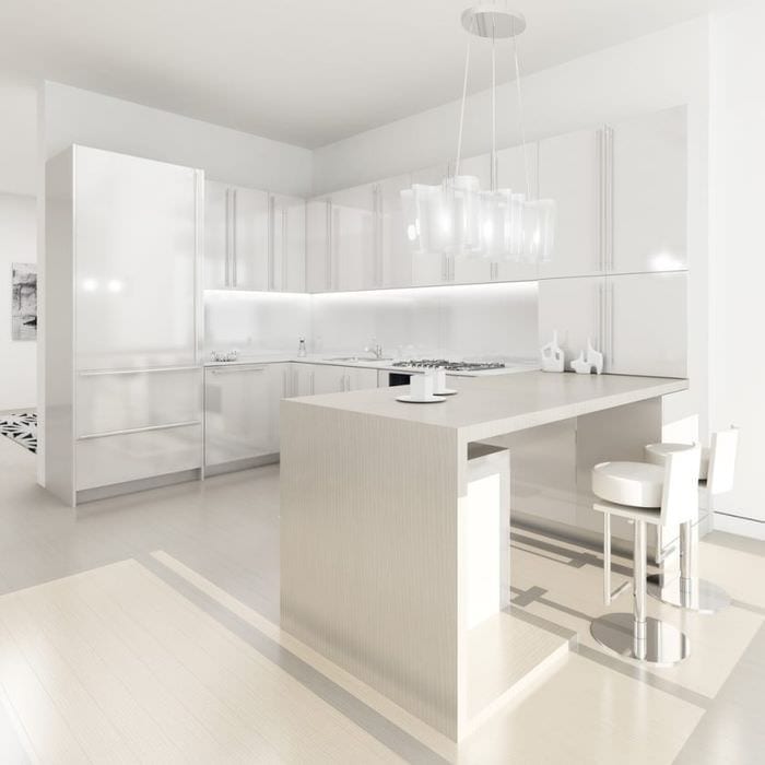 Светлая кухня: 75 фото дизайна и оформления кухонного интерьера