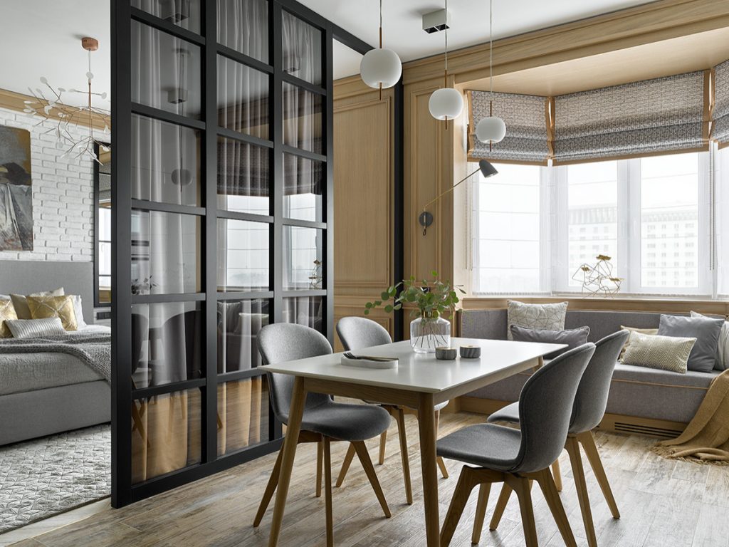 Гостиные-столовые в современном стиле – 135 лучших фото дизайна интерьера  столовой | Houzz Россия