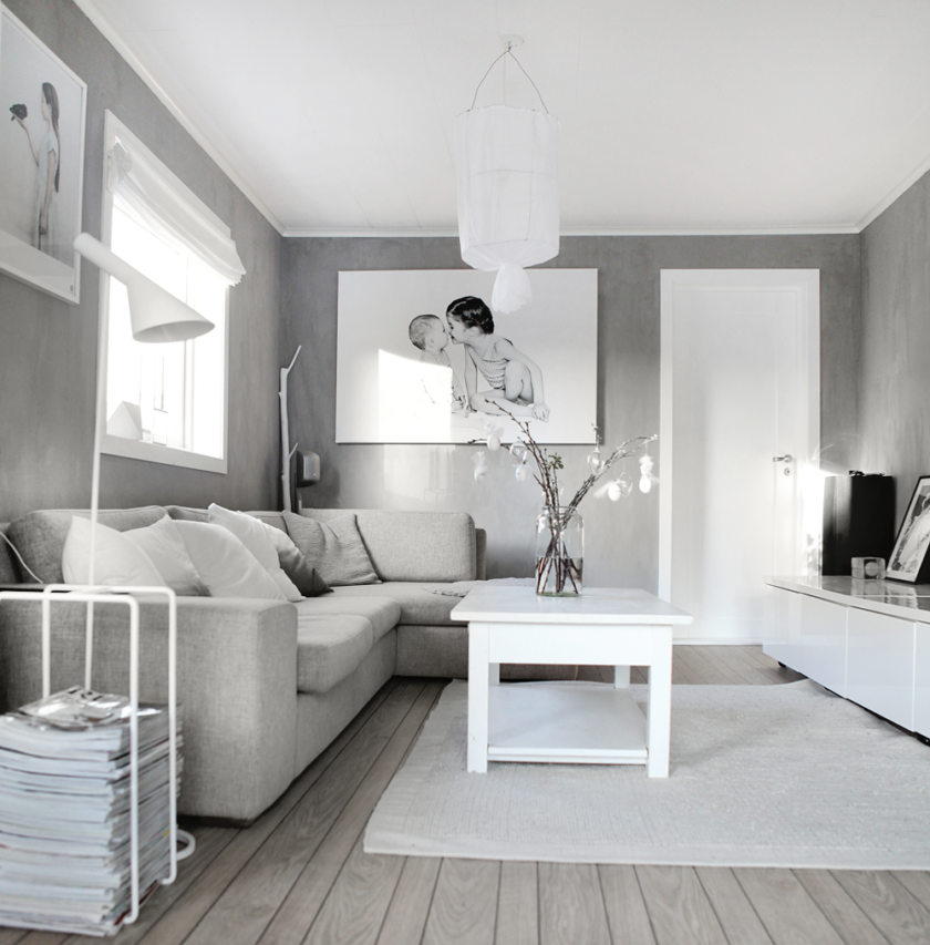 Гостиная серого цвета - 64 фото монохромного дизайна в гостиной