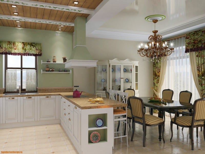 Кухня-столовая с гостиной: планировка и ее виды, фото идей дизайна и  оформления
