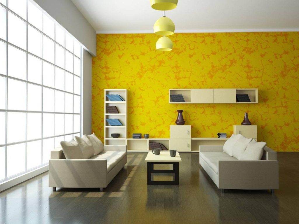 Комбинируем обои в гостиной - 99 фото приемлемых цветовых схем и комбинаций  узоров