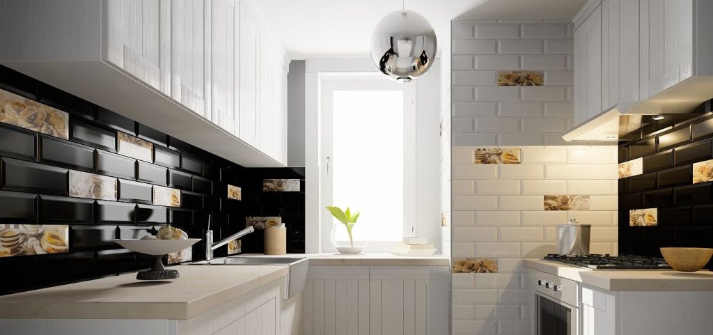 Выбор плитки для отделки стен на кухне