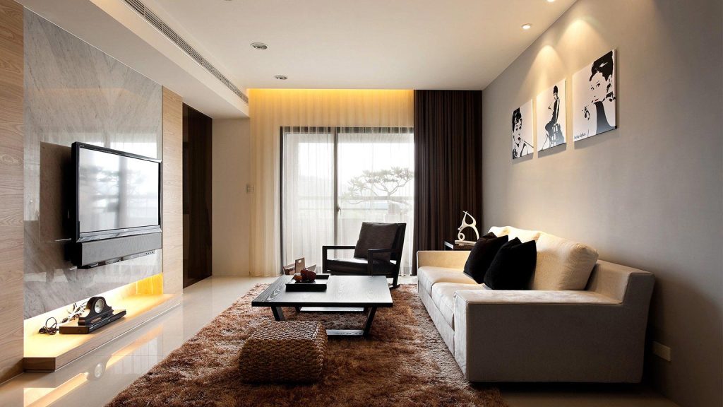 Простой дизайн гостинной комнаты фото » Картинки и фотографии дизайна  квартир, домов, коттеджей