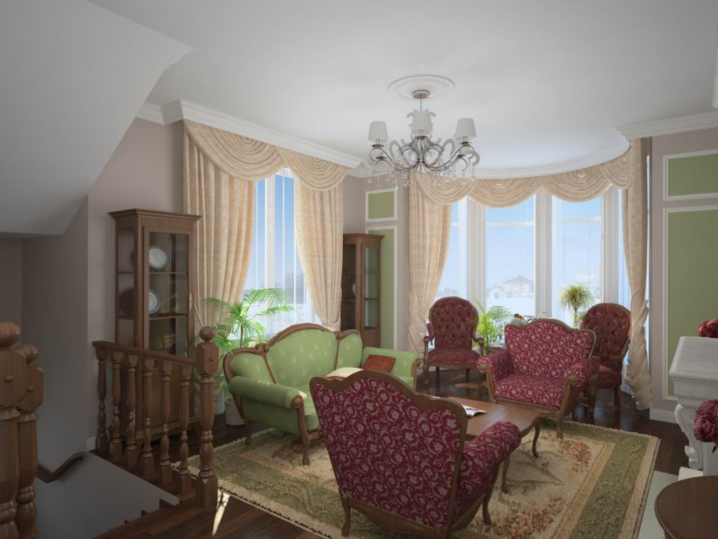 Интерьер угловой гостиной с двумя окнами: особенности планировки комнаты