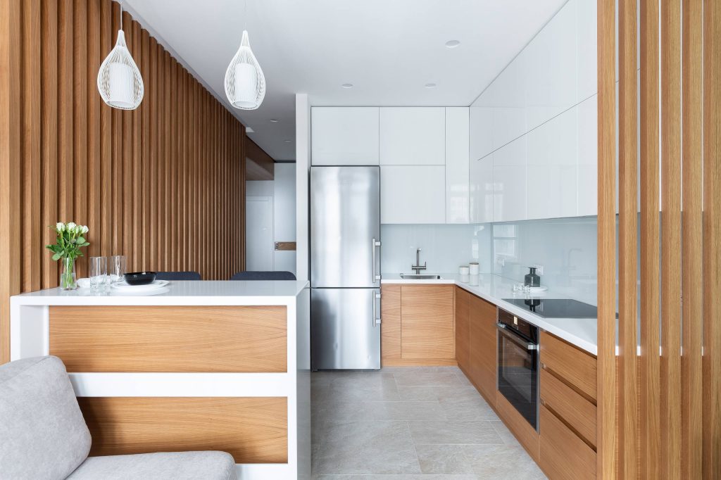 Дизайн кухни-гостиной с зонированием (51 фото) | «Печёный»