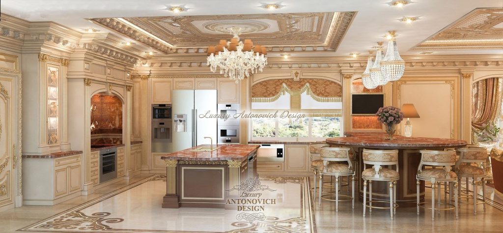 Дизайн интерьера кухни 50 кв.м - Antonovych Design