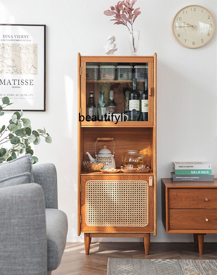 Скандинавский буфет из массива дерева для маленькой квартиры, гостиной,  чайного шкафа, винного шкафа, бокового шкафа для телевизора, шкаф для  хранения | AliExpress