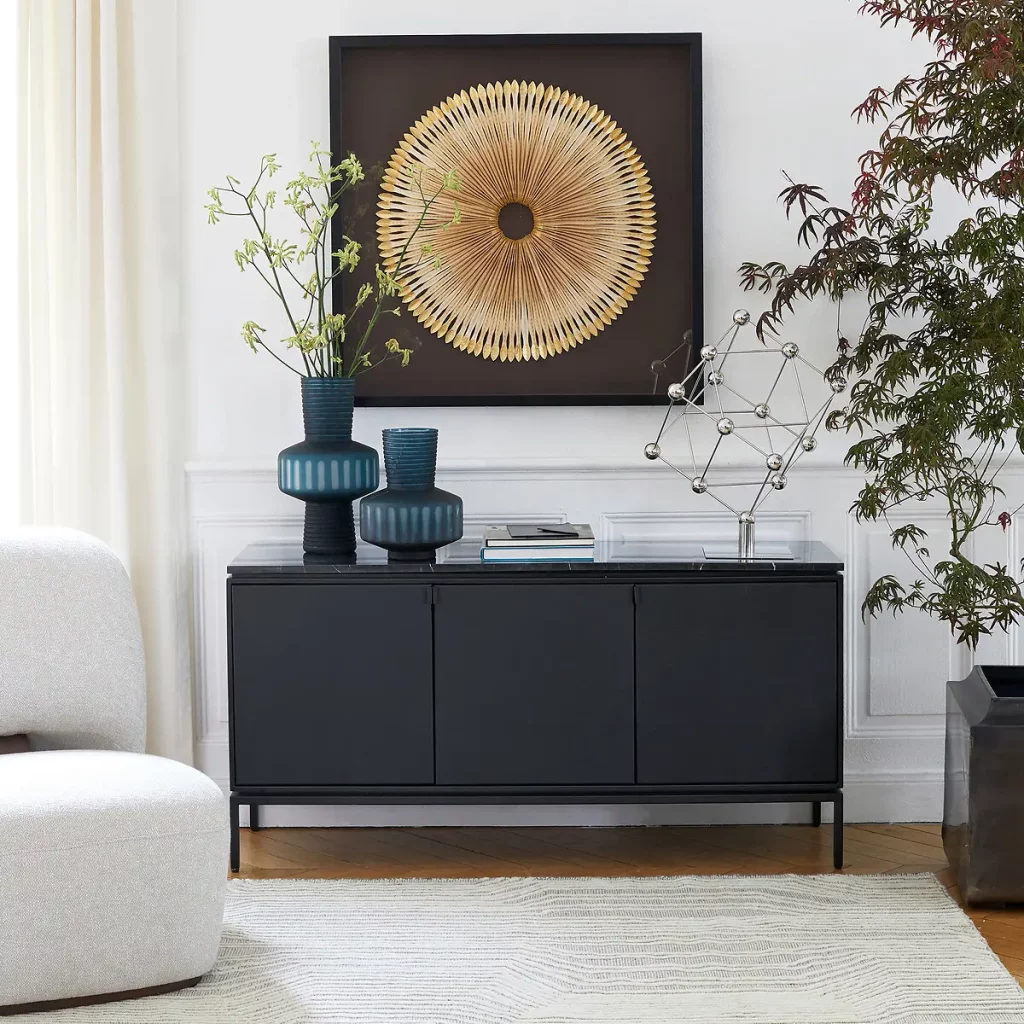 Мраморная мебель в интерьере гостиной: советы по оформлению | La Redoute
