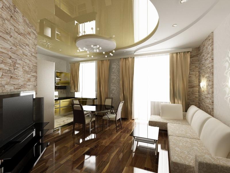 Дизайн гостинной с низким потолком » Современный дизайн на Vip-1gl.ru