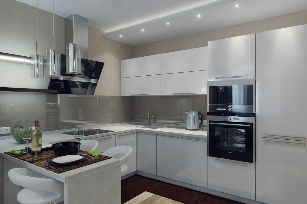 Дизайн проект кухни-гостиной 30 кв.м. | Студия Дениса Серова