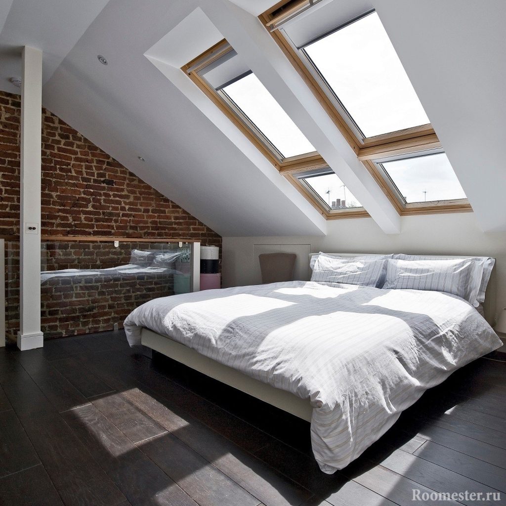 Дизайн спальни на мансарде +35 фото интерьера