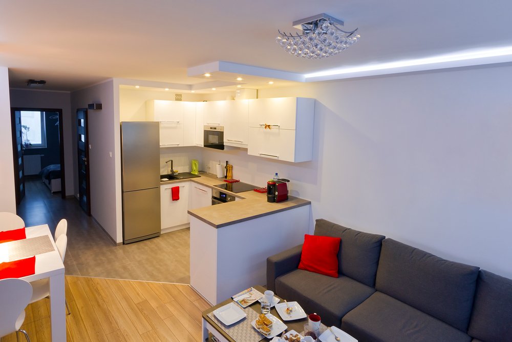 Кухня-гостиная 17 кв.м.- как правильно, легко и дешево зонировать помещение  – интернет-магазин GoldenPlaza