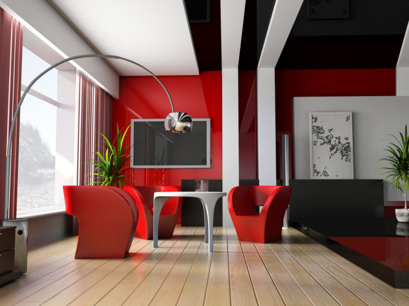 Красная гостиная - 70 фото идеального оформления гостиной в красных тонах