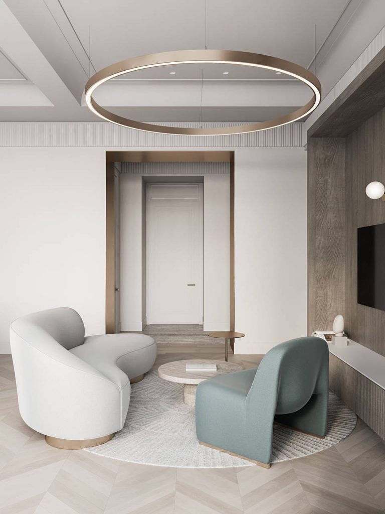 Гостиная в современном стиле: фото, дизайн интерьер мебели для гостиной от  Mr.Doors