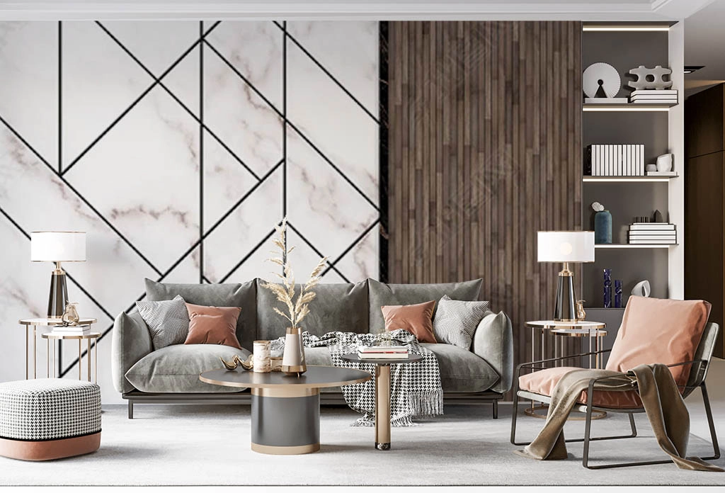 Элегантная живущая комната и кухня комбинированные Стоковое Фото -  изображение насчитывающей стул, самомоднейше: 143027248