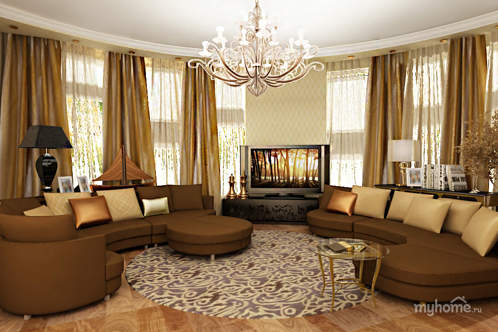 Интерьер гостинной в частном доме фото » Современный дизайн на Vip-1gl.ru