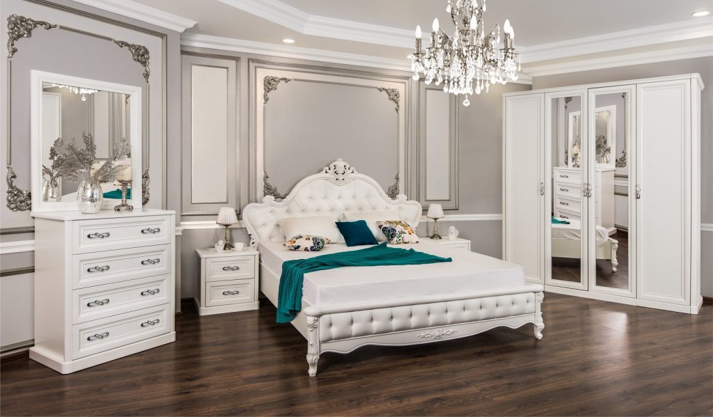Спальня Мишель 5-ств белый матовый в г. Москва от производителя по цене  260627 руб. – купить недорого в интернет-магазине Эра