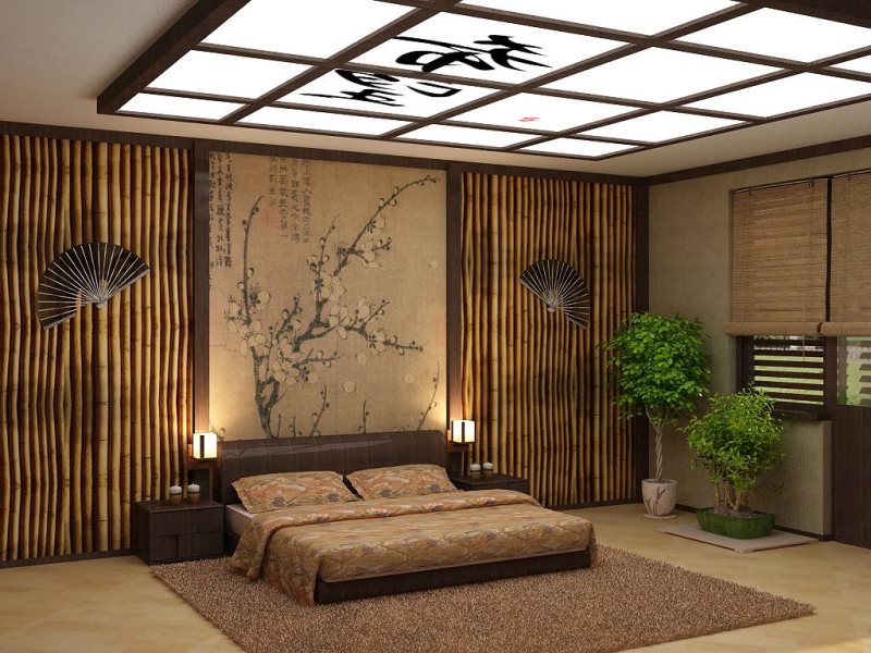 Спальня в японском стиле - фото современных тенденций для интерьера спальни