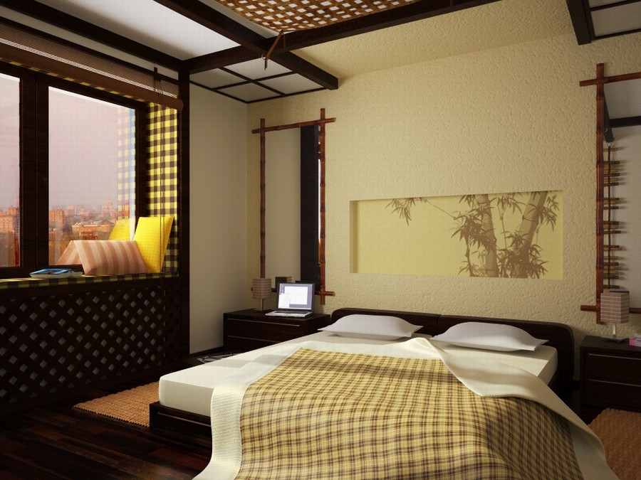 Спальня в японском стиле: интересные идеи, креативные цветовые решения с  фото