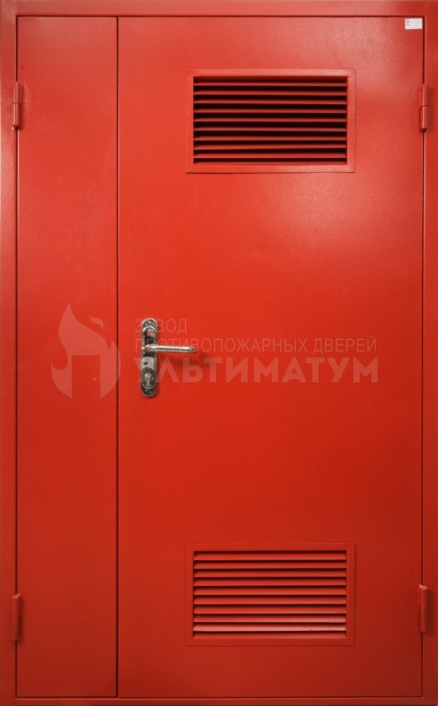 Техническая полуторная дверь с вентиляционной решеткой ТД-93 - купить в  Санкт-Петербурге, цена от 25200 руб. - «Двери Ультиматум»