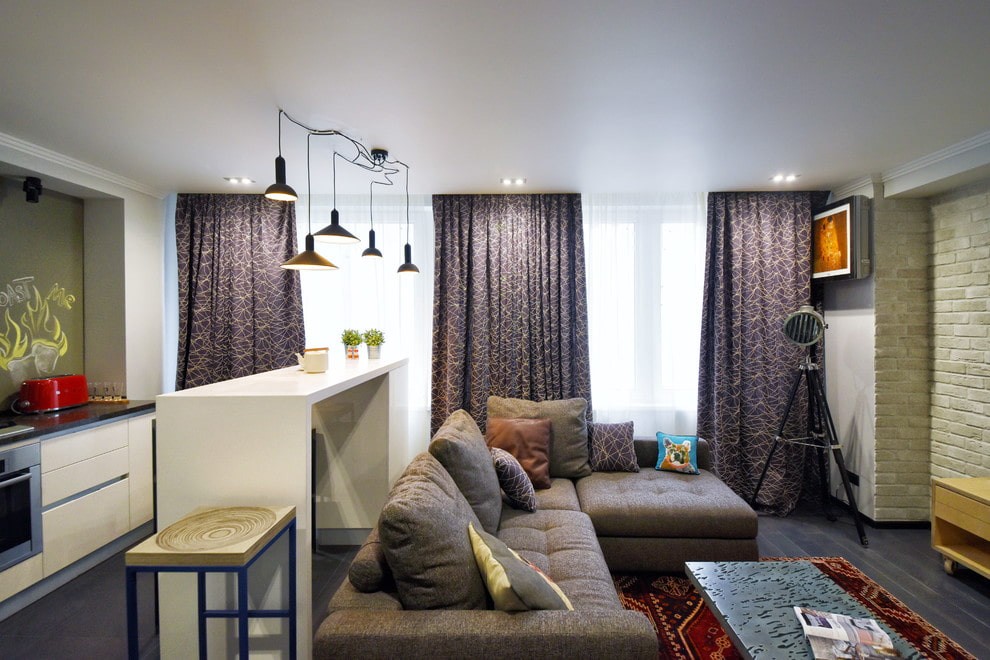 Барная стойка в квартире и студии: выбор интерьера и высоты конструкции с  фото