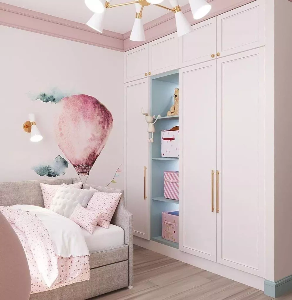 ≡ ➤ Дизайн детской комнаты для девочки с белой мебелью ⋆ Фабрика мебели  «Mamka™» ᐈ Эксперт детского пространства